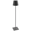 Image de ZAFFERANO lampe de table ou lampadaire pour l'extérieur POLDINA XXL (Gris foncé - Aluminium peint et polycarbonate)
