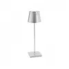 Image de ZAFFERANO set de 3 lampes de table POLDINA (Feuille d'argent - Aluminium peint et polycarbonate)