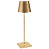 Image de Lampe De Table Led Poldina Pro Gold Leaf, Rechargeable Et Dimmable Avec Une Autonomie Allant Jusqu'à 12 Heures
