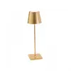 Image de ZAFFERANO set de 3 lampes de table POLDINA (Feuille d'or - Aluminium peint et polycarbonate)