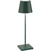 Image de Lampe De Table Led Poldina Pro Vert Foncé, Rechargeable Et Dimmable Avec Une Autonomie Allant Jusqu'à 12 Heures