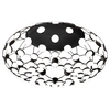 Image de LUCEPLAN lampe au plafond plafonnier MESH D86PLN (ø 72 cm - acier et polycarbonate)