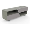 Image de MUNARI meuble TV MK162 jusqu'à 65" Collection CORTINA WAVE (Chêne gris / Gris clair - bois et métal)