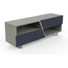 Image de MUNARI meuble TV MK162 jusqu'à 65" Collection CORTINA WAVE (Chêne gris / Gris foncé - bois et métal)