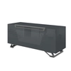 Image de MUNARI meuble pour TV jusqu'à 55" KVT126F/P Collection VENTIMIGLIA (Gris foncrillant - Verre trempé)