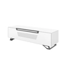 Image de MUNARI meuble pour TV jusqu'à 65" KVT150F/P Collection VENTIMIGLIA (Blanc Opaque - Verre trempé)