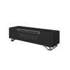 Image de MUNARI meuble pour TV jusqu'à 65" KVT150F/P Collection VENTIMIGLIA (Noir mat - Verre trempé)