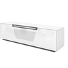 Image de MUNARI meuble pour TV jusqu'à 75" KVT176BAS Collection VENTIMIGLIA (Blanc brillant - Verre trempé)