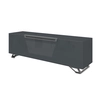 Image de MUNARI meuble pour TV jusqu'à 75" KVT176F/P Collection VENTIMIGLIA (Gris foncrillant - Verre trempé)