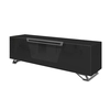Image de MUNARI meuble pour TV jusqu'à 75" KVT176F/P Collection VENTIMIGLIA (Noir brillant - Verre trempé)