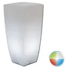 Image de Pot de fleurs LED Agave TEKNOPLAST - Carré 33x33cm - Batterie - Multicolore