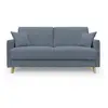 Image de Edgar canapé lit convertible en tissu felis imperméable t03 200 cm (mat. 160x197) bleu