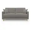 Image de Edgar canapé lit convertible en tissu felis imperméable t03 200 cm (mat. 160x197) taupe