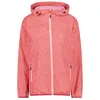 Image de Veste imperméable à capuche Ripstop femme CMP - corallo