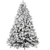Image de Luna - Sapin De Noël Avec Neige Et Pommes De Pin En Pe Pvc Pp Ø122x180h Cm, 1517 Pointes