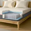 Image de The White Stone Matelas 90x190 Ressorts Ensachés Et Memory Foam