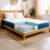 Image de Matelas - THE WHITE STONE - White Stone 160 x 190 cm - Ressorts ensachés - Mémoire de forme 9 zones - 30 cm respirant