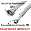 Image de 50cm M8 x G1-2 Souple Connecteur Robinet Tuyau Conduite Deau