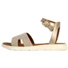 Image de Sandales compensées femme Geox Dandra B - or pâle/taupe pâle
