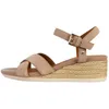 Image de Sandales compensées - GEOX - Ischia Corda B - Cuir - Rose - Talon de 8 cm