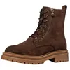 Image de Bottines femme - GEOX - Iridea F - Cuir - Marron - Talon plat