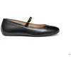 Image de Geox Palmaria - Ballerines femme en cuir noir confort respirant talon 1 cm