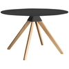 Image de MAGIS table CUCKOO The Wild Bunch (Structure naturelle, plateau noir - Hêtre massif et plateau en stratifié Fenix)