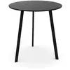 Image de MAGIS table ronde pour l'extérieur STRIPED Ø 70 cm (Noir - HPL et acier peint)