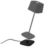 Image de Lampe De Table Led Rechargeable Et Dimmable Ofelia Pro Gris Foncé
