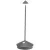 Image de ZAFFERANO set de 3 lampes de table pour l'extérieur PINA (Gris foncé - Aluminium peint et polycarbonate)
