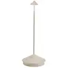 Image de Lampe De Table Led Pina Pro Sabbia Rechargeable Et Dimmable Sans Fil Zafferano 2200-2700-3000k