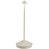 Image de ZAFFERANO set de 3 lampes de table pour l'extérieur PINA (Sable - Aluminium peint et polycarbonate)