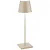 Image de Lampe De Table Led Rechargeable Et Dimmable Poldina Pro Sand Avec Une Autonomie Allant Jusqu'à 12 Heures.