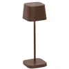 Image de Zafferano Ofelia Pro Micro Lampe De Table Led Corten Rechargeable Et Dimmable