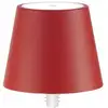 Image de Lampe Led Poldina Stopper De Zafferano, Rechargeable Et Portable, Couleur Rouge Avec Autonomie Jusqu'à 12 Heures