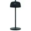 Image de Zafferano Circe Lampe De Table Led Noire, Rechargeable Et Dimmable