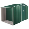 Image de Metalgreen - Abri De Jardin Avec Bûcher En Métal Galvanisé 278x127 Cm