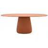 Image de QEEBOO table pour l'extérieur COBBLE avec le plateau en HPL 190 cm (Terre cuite - Polycarbonate recyclé et HPL)