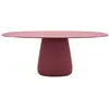 Image de QEEBOO table pour l'extérieur COBBLE avec le plateau en HPL 190 cm (Indian red - Polycarbonate recyclé et HPL)