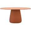 Image de QEEBOO table pour l'extérieur COBBLE avec le plateau en HPL 160 cm (Terre cuite - Polycarbonate recyclé et HPL)