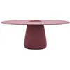 Image de QEEBOO table pour l'extérieur COBBLE BUCKET avec le plateau en HPL 190 cm (Indian red - Polycarbonate recyclé et HPL)