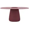 Image de QEEBOO table pour l'extérieur COBBLE BUCKET avec le plateau en HPL 160 cm (Indian red - Polycarbonate recyclé et HPL)