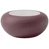Image de QEEBOO table basse pour l'extérieur NAMI (Indian red - Polyéthylène et verre)