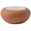 Image de QEEBOO table basse pour l'extérieur NAMI (Terre cuite - Polyéthylène et verre)