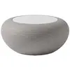 Image de QEEBOO table basse pour l'extérieur NAMI (Grey - Mélange de matériaux recyclés et de verre)