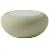 Image de QEEBOO table basse pour l'extérieur NAMI (Green - Mélange de matériaux recyclés et de verre)