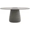 Image de QEEBOO table pour l'extérieur COBBLE BUCKET avec le plateau en GRÈS 160 cm (Grey Mix - Polycarbonate et grès recyclés)
