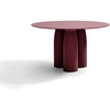Image de QEEBOO table ronde pour l'intérieur et l'extérieur TOTO avec plateau en HPL (Indian red - Polyéthylène et HPL)