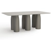 Image de QEEBOO table rectangulaire pour l'intérieur et l'extérieur TOTO avec plateau en HPL (Ottawa - Polyéthylène et HPL)
