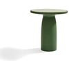 Image de QEEBOO table pour l'intérieur et l'extérieur TOTO avec plateau en Durat Ø 70 cm (Balsam green - Polyéthylène et Durat)